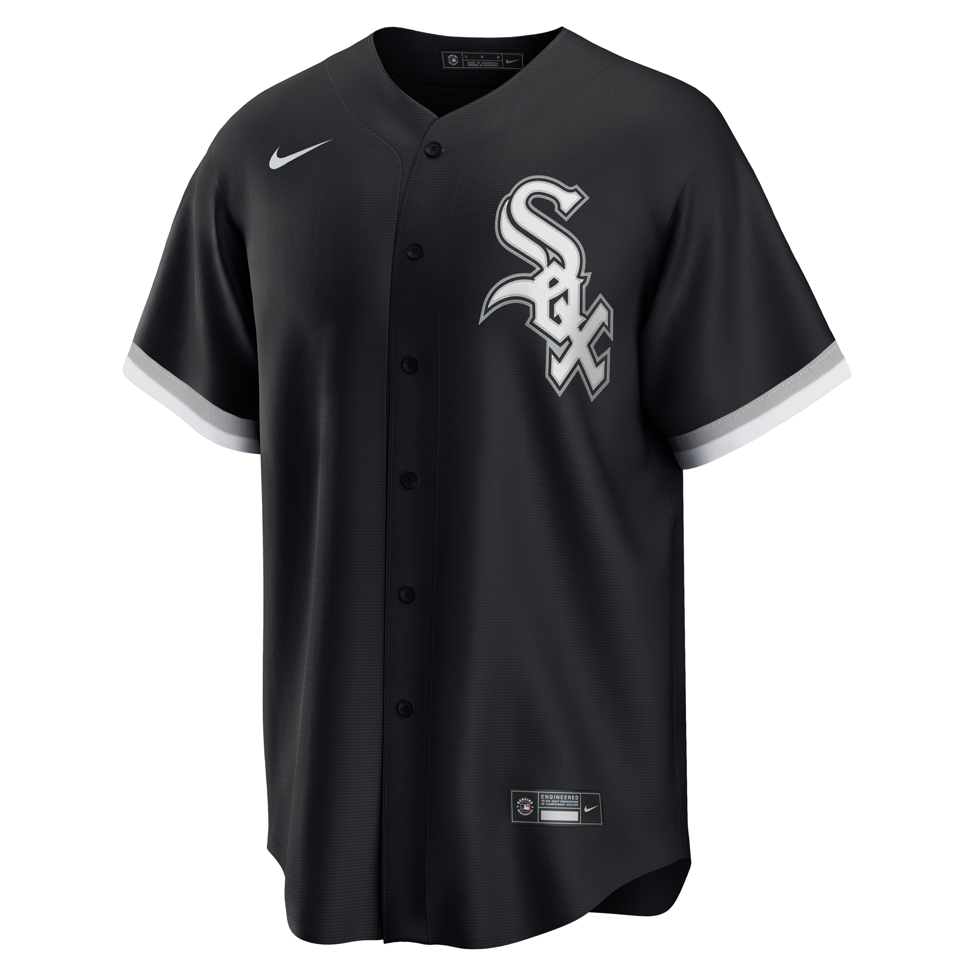 Alternative view of Men's Chicago White Sox Luis Robert Jr. Black Alternate Player Baseball Jersey