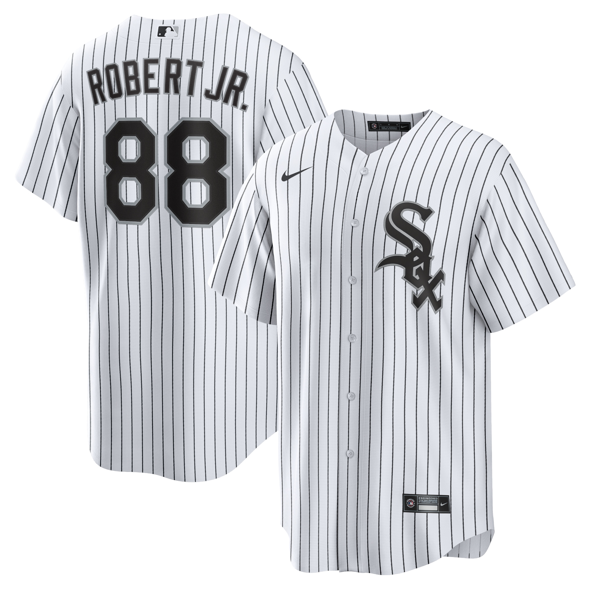 Men's Chicago White Sox Luis Robert White Player Name Jersey