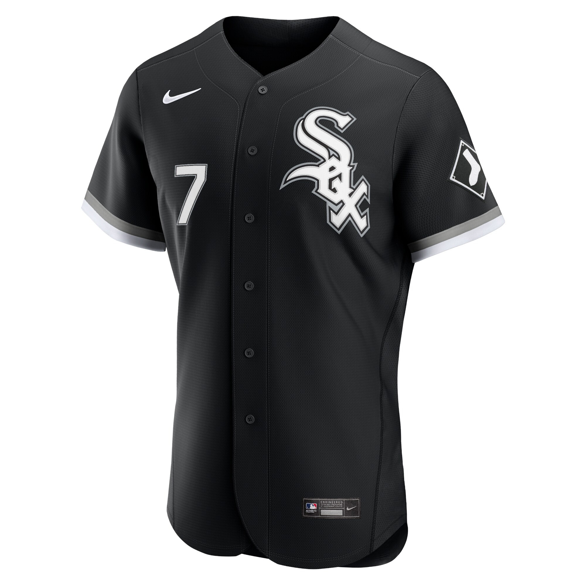 Alternative view of Men's Chicago White Sox Tim Anderson Black Alternate Player Jersey