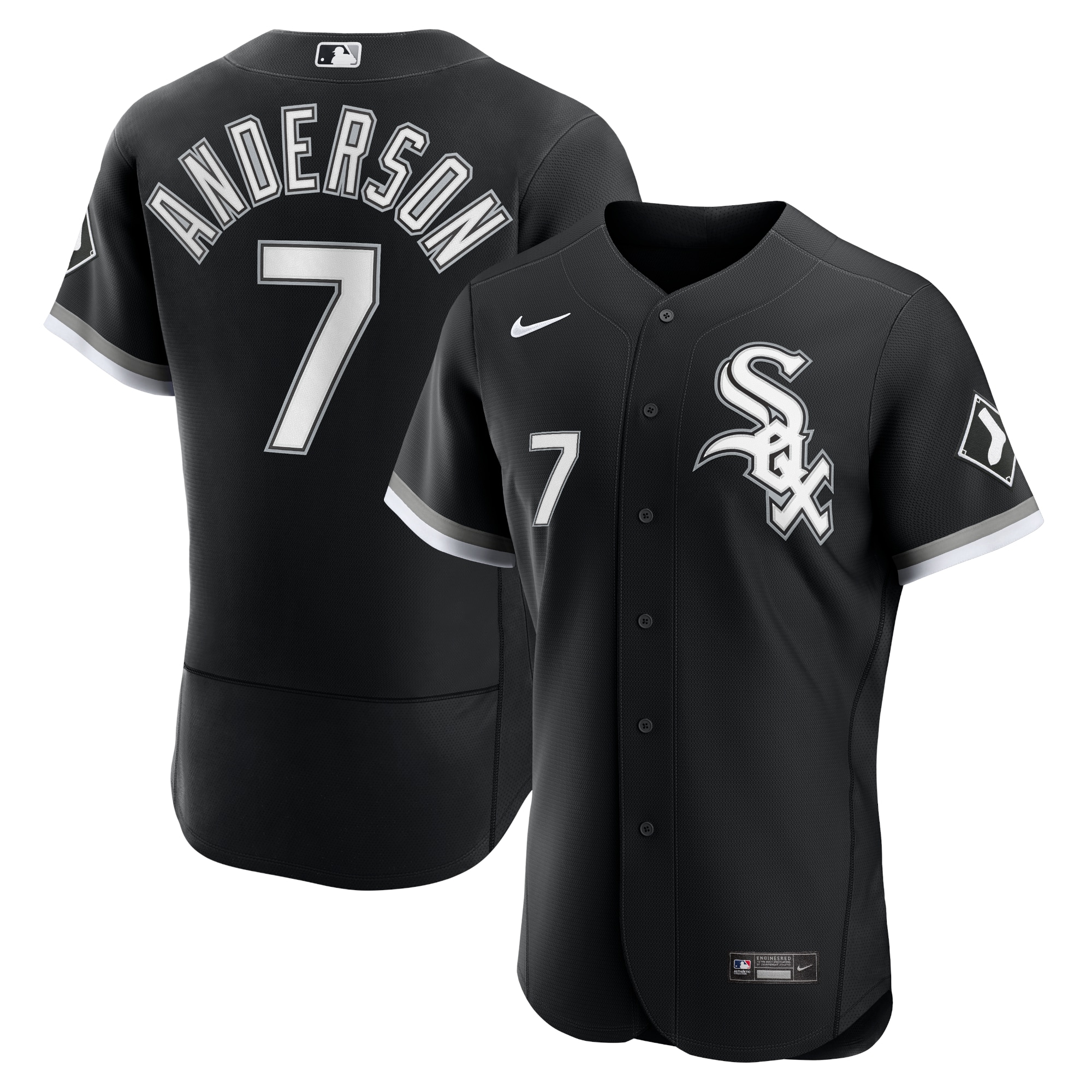 Men's Chicago White Sox Tim Anderson Black Alternate Player Jersey