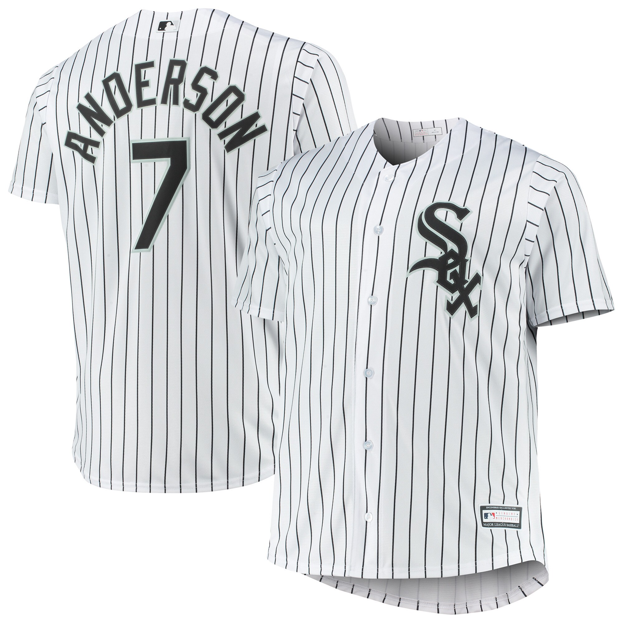 Men's Chicago White Sox Tim Anderson White Big & Tall Player Jersey