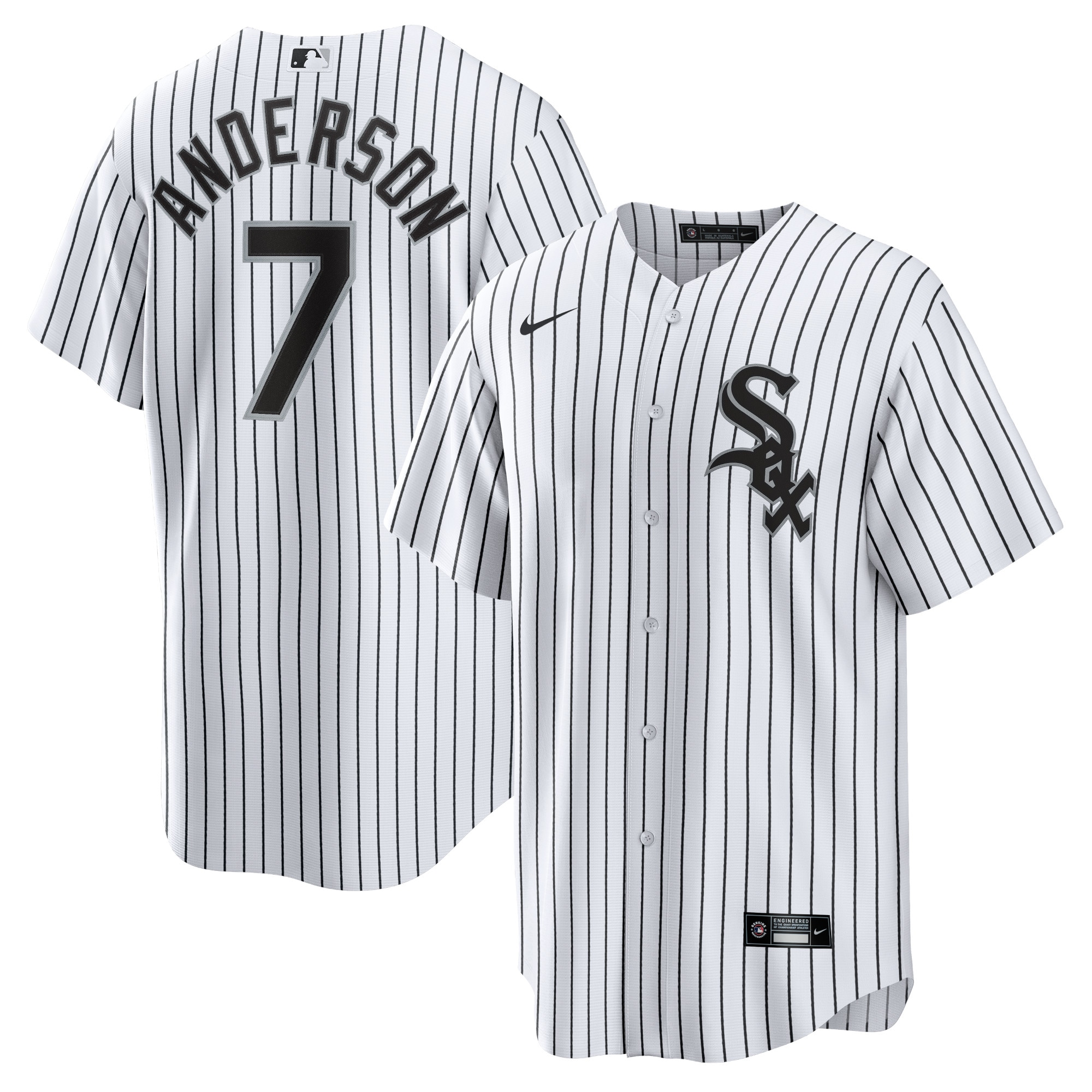Men's Chicago White Sox Tim Anderson White Home Player Jersey