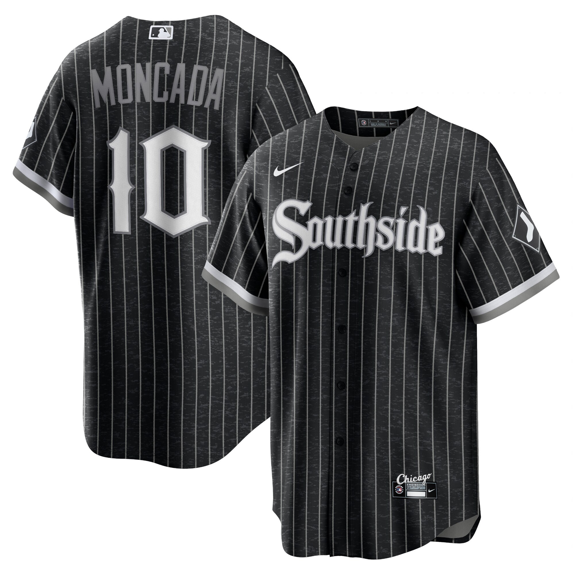 Men's Chicago White Sox Yoan Moncada Black City Connect Player Baseball Jersey
