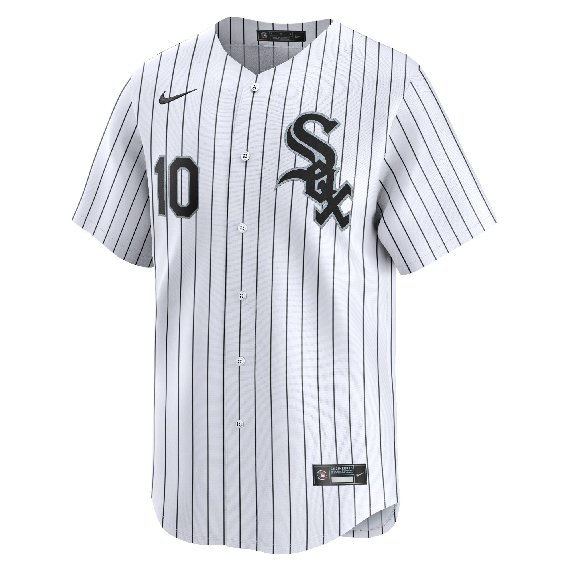 Alternative view of Men's Chicago White Sox Yoan Moncada White Home Limited Player Baseball Jersey