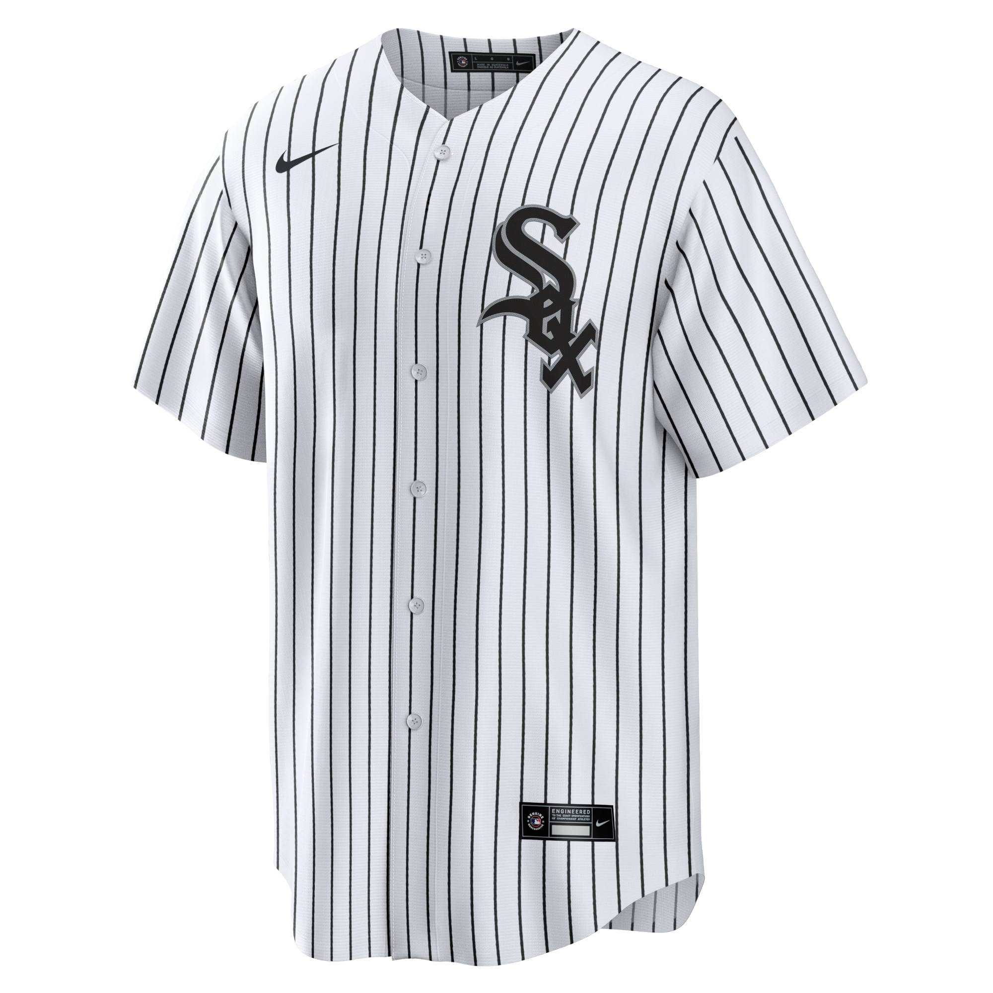 Alternative view of Men's Chicago White Sox Yoan Moncada White Home Player Name Baseball Jersey