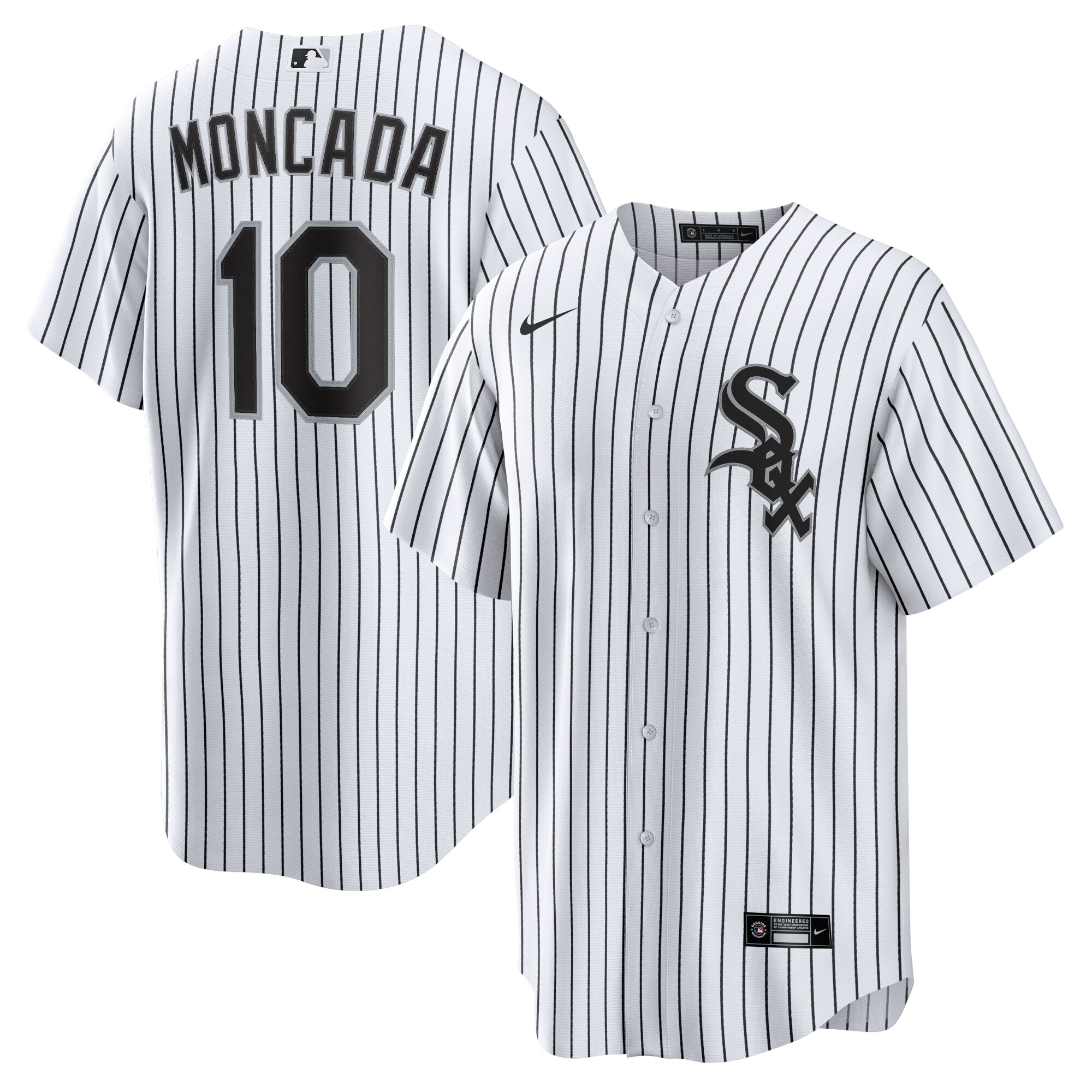 Men's Chicago White Sox Yoan Moncada White Home Player Name Baseball Jersey