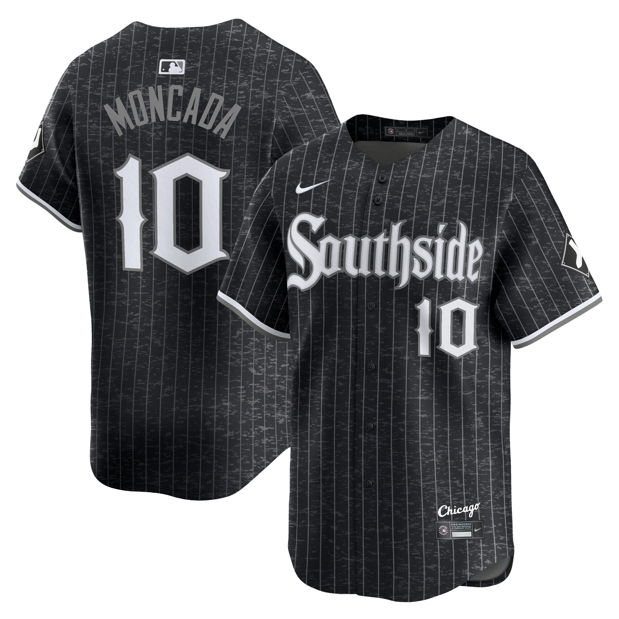 Men's Chicago White Sox Yoán Moncada Black City Connect Player Baseball Jersey