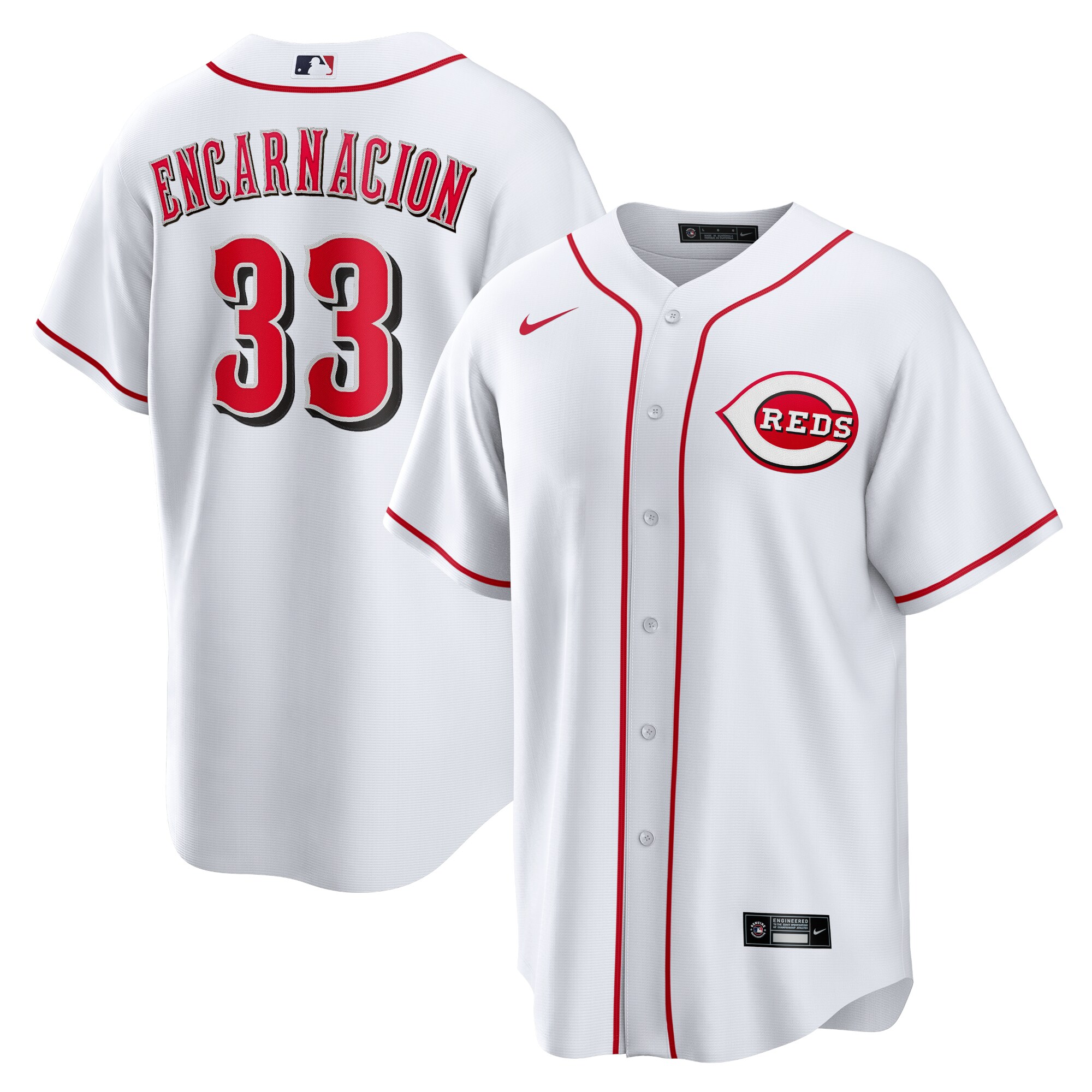 Men's Cincinnati Reds Christian Encarnacion-Strand White Home Baseball Jersey