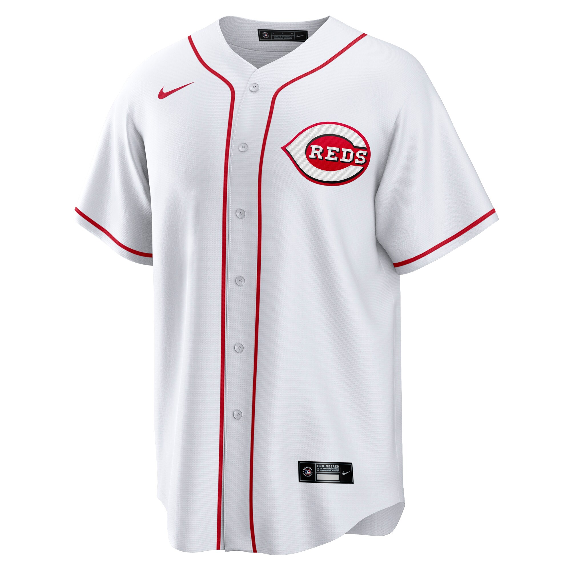Alternative view of Men's Cincinnati Reds Elly De La Cruz White Home Baseball Jersey