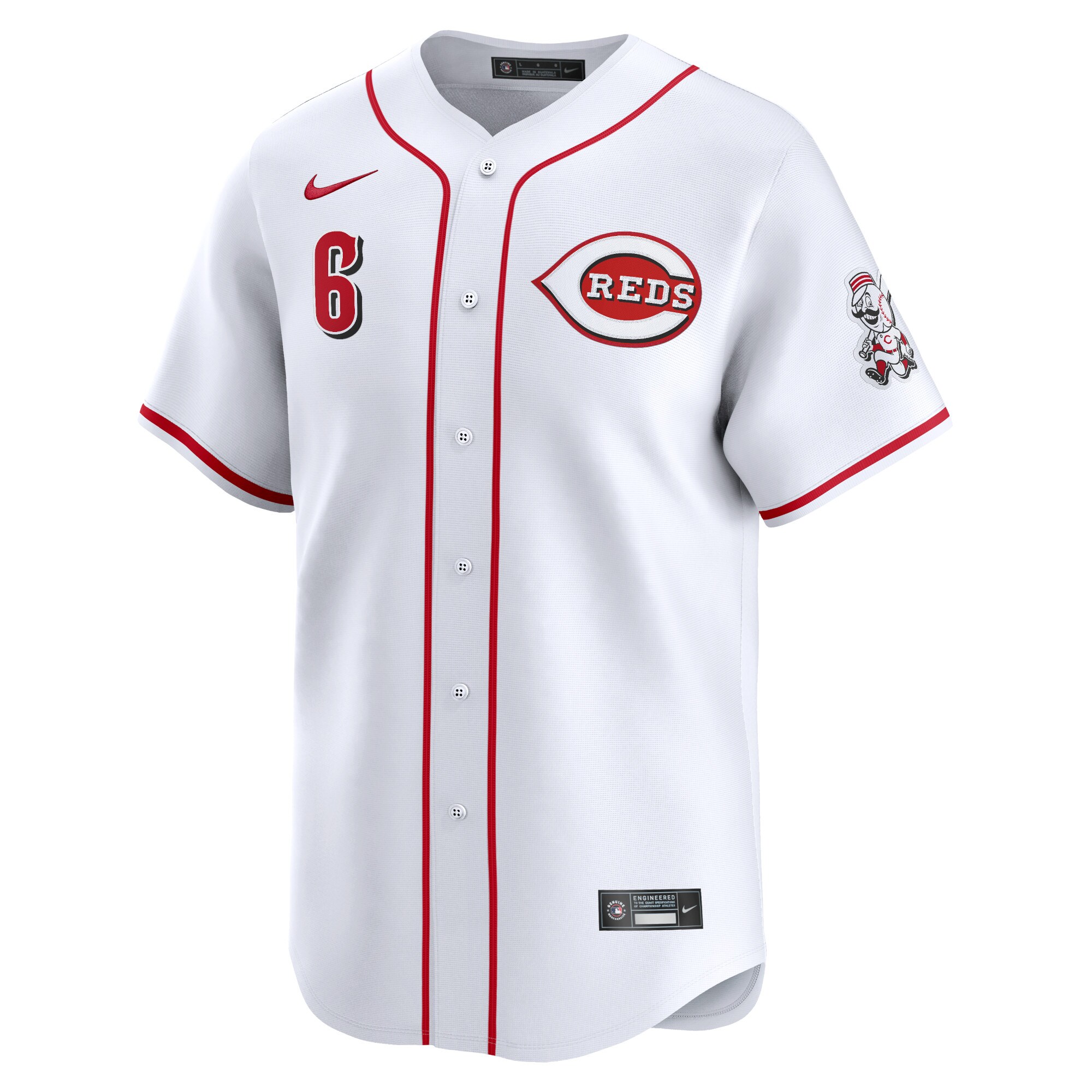 Alternative view of Men's Cincinnati Reds Jonathan India White Home Limited Player Baseball Jersey