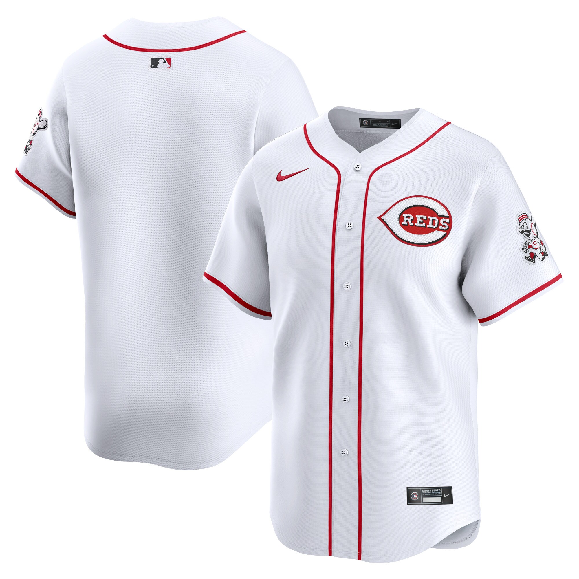 Men's Cincinnati Reds White Home Limited Jersey
