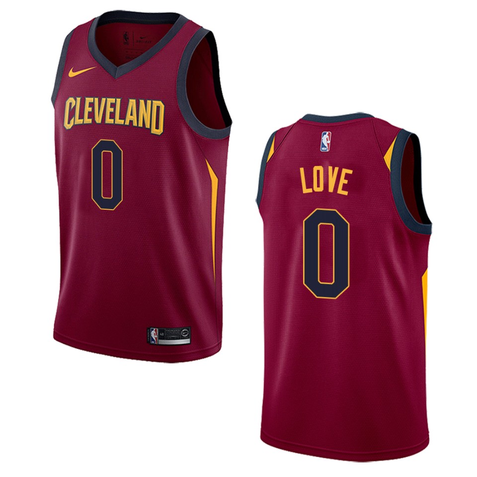 Men's Cleveland Cavaliers #0 Kevin Love Icon Swingman Basketball Jersey - Maroon