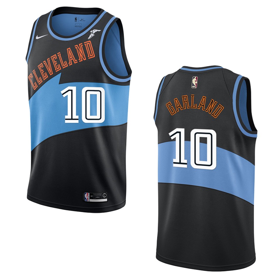 Men's Cleveland Cavaliers #10 Darius Garland Hardwood Classics Swingman Basketball Jersey - Black