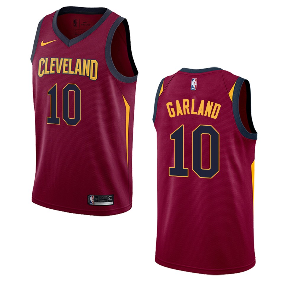 Men's Cleveland Cavaliers #10 Darius Garland Icon Swingman Basketball Jersey - Maroon