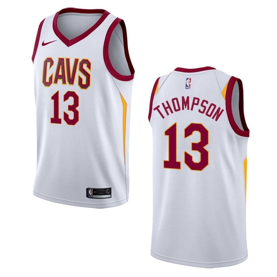 Men's Cleveland Cavaliers 13 Tristan Thompson Association Swingman Basketball Jersey - White - JS650