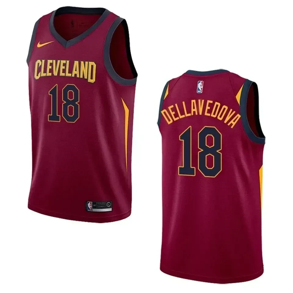 Men's Cleveland Cavaliers 18 Matthew Dellavedova Icon Edition Swingman Basketball Jersey - Maroon - JS716