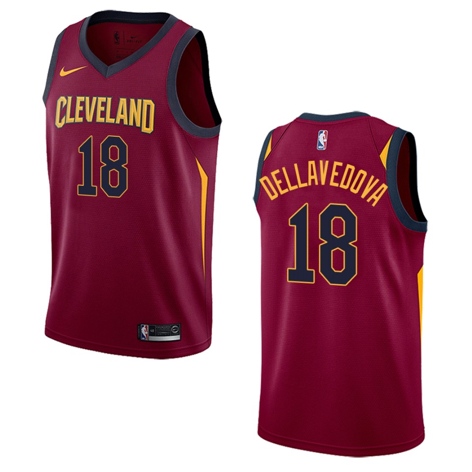 Men's Cleveland Cavaliers #18 Matthew Dellavedova Icon Edition Swingman Basketball Jersey - Maroon