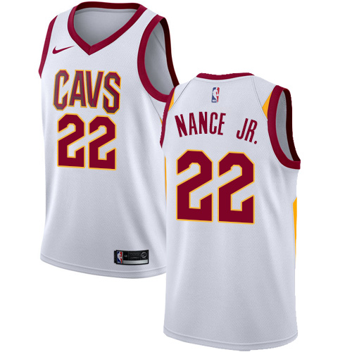 Men's Cleveland Cavaliers #22 Larry Nance Jr. Association Swingman Basketball Jersey - White