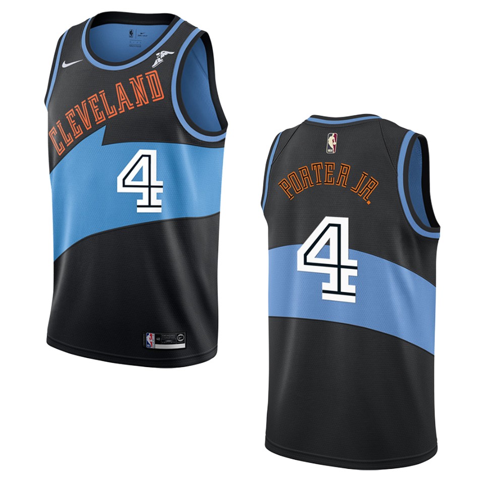 Men's Cleveland Cavaliers #4 Kevin Porter Jr. Hardwood Classics Swingman Basketball Jersey - Black
