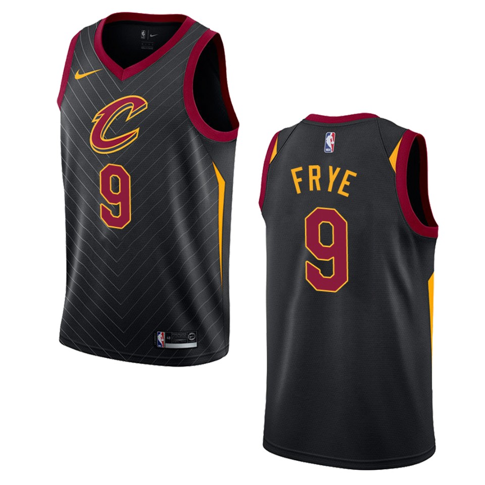 Men's Cleveland Cavaliers #9 Channing Frye Statement Swingman Basketball Jersey - Black