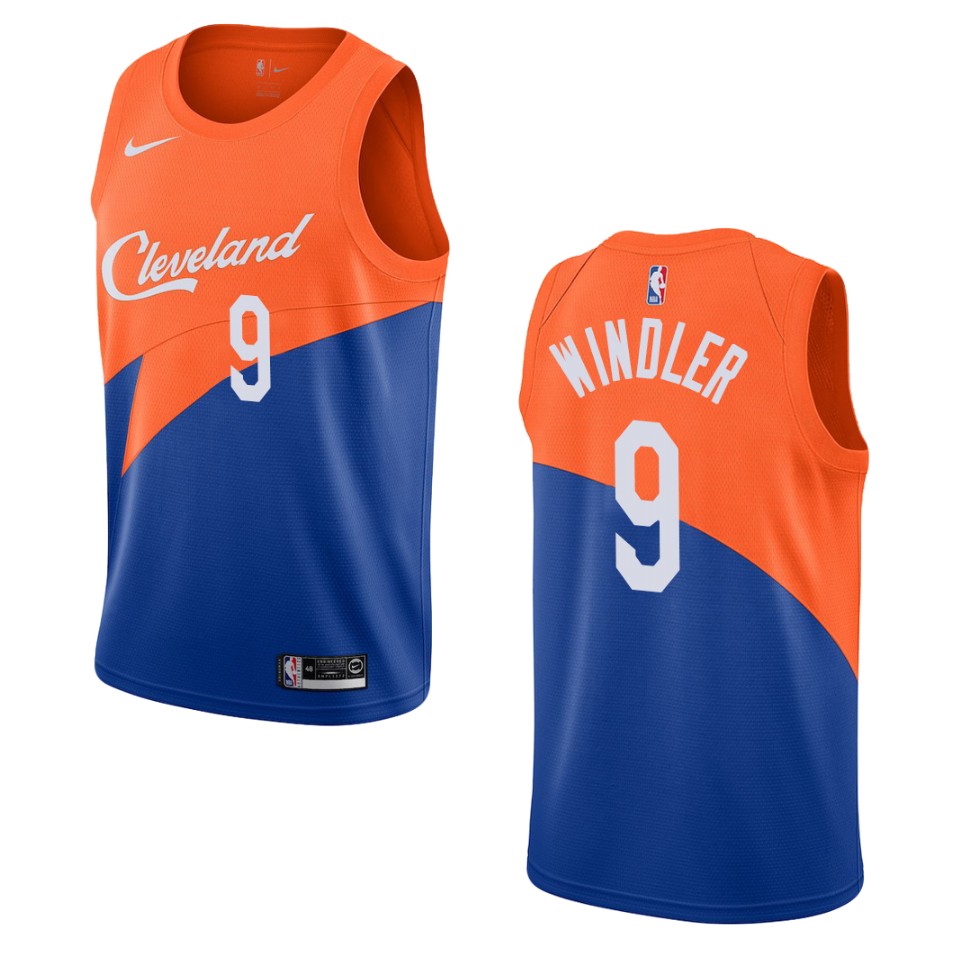 Men's Cleveland Cavaliers #9 Dylan Windler City Swingman Basketball Jersey - Blue
