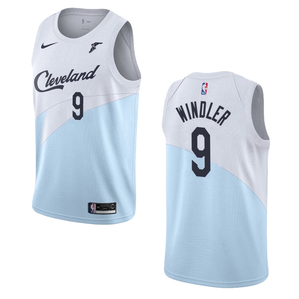 Men's Cleveland Cavaliers #9 Dylan Windler Earned Swingman Basketball Jersey - Blue