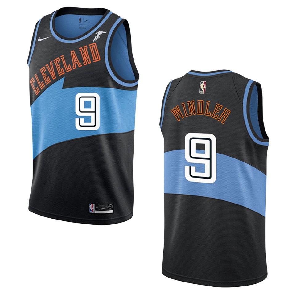 Men's Cleveland Cavaliers #9 Dylan Windler Hardwood Classics Swingman Basketball Jersey - Black