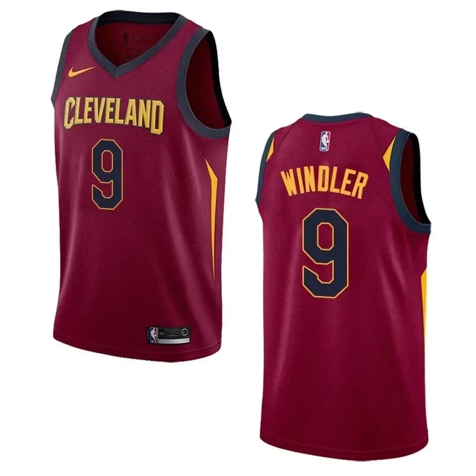 Men's Cleveland Cavaliers 9 Dylan Windler Icon Swingman Basketball Jersey - Maroon - JS592