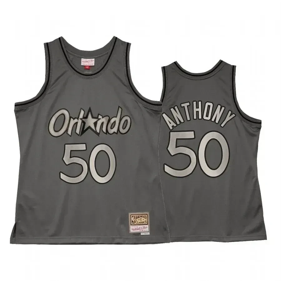Men's Cole Anthony 50 Orlando Magic Metal Works Basketball Jersey Charcoal - JS308 