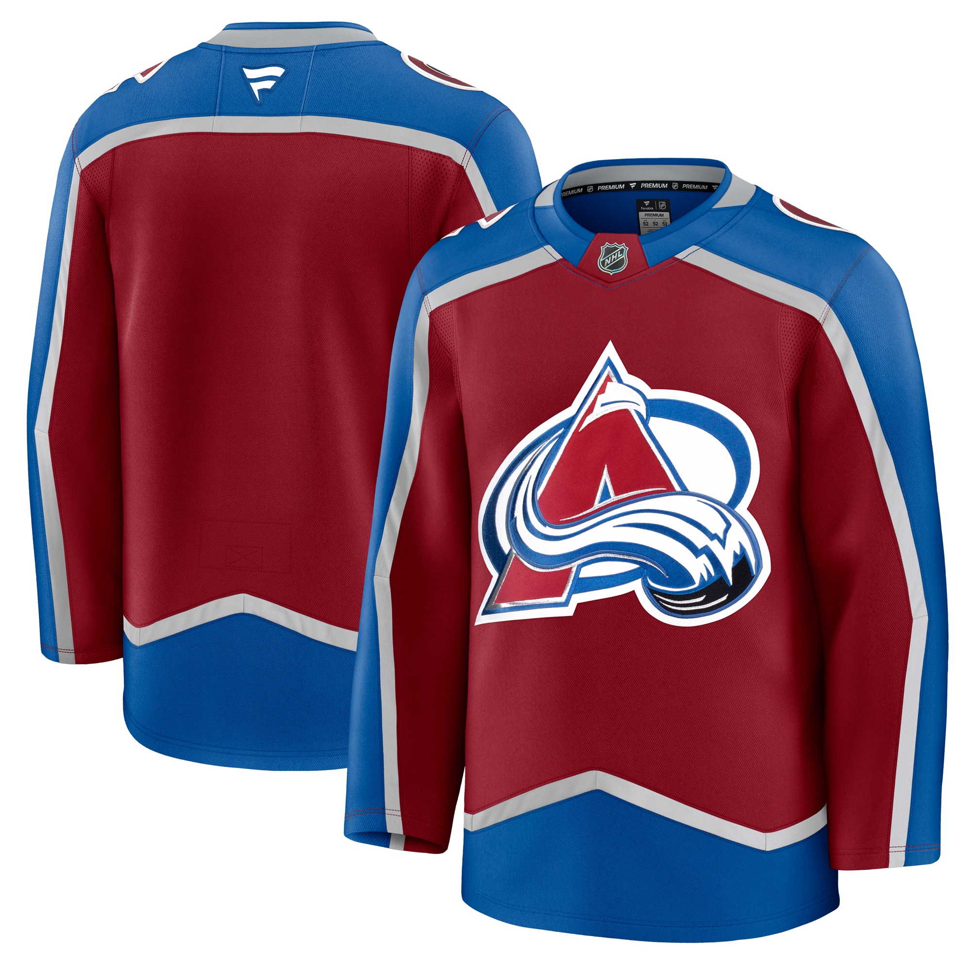 Men's Colorado Avalanche Burgundy Home Premium Hockey Jersey - JS619 