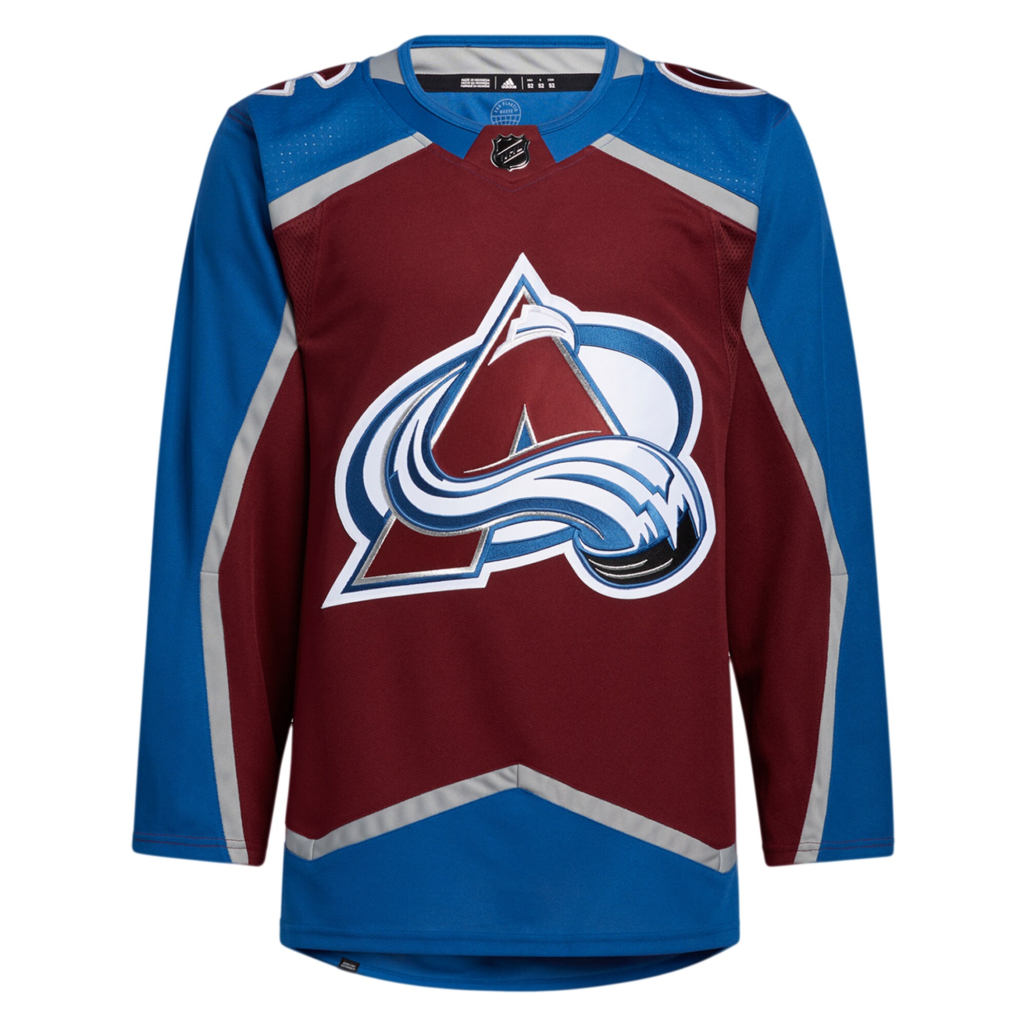 Alternative view of Men's Colorado Avalanche Burgundy Home Primegreen Hockey Jersey - JS951 