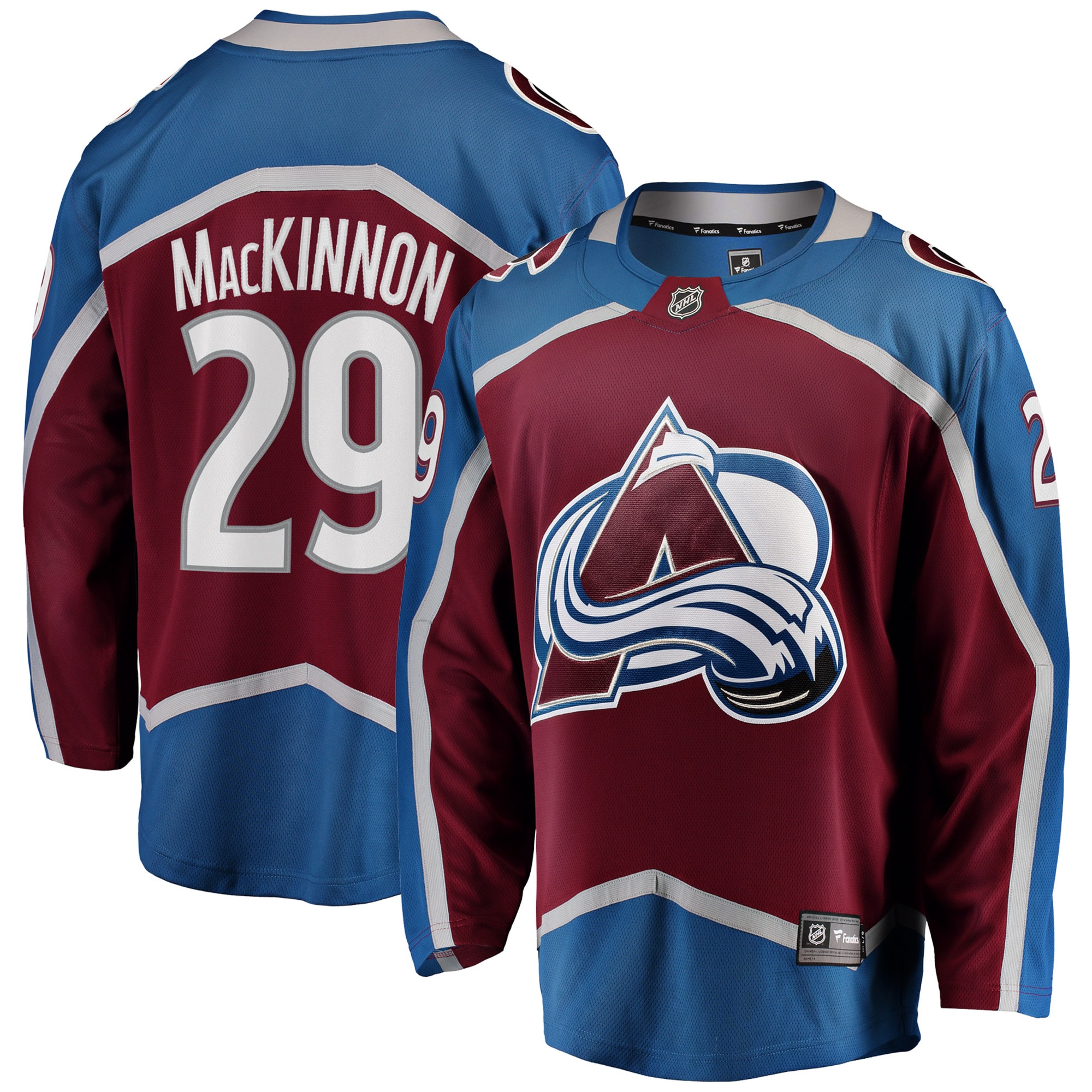 Men's Colorado Avalanche Nathan MacKinnon Burgundy Breakaway Player Hockey Jersey - JS760 
