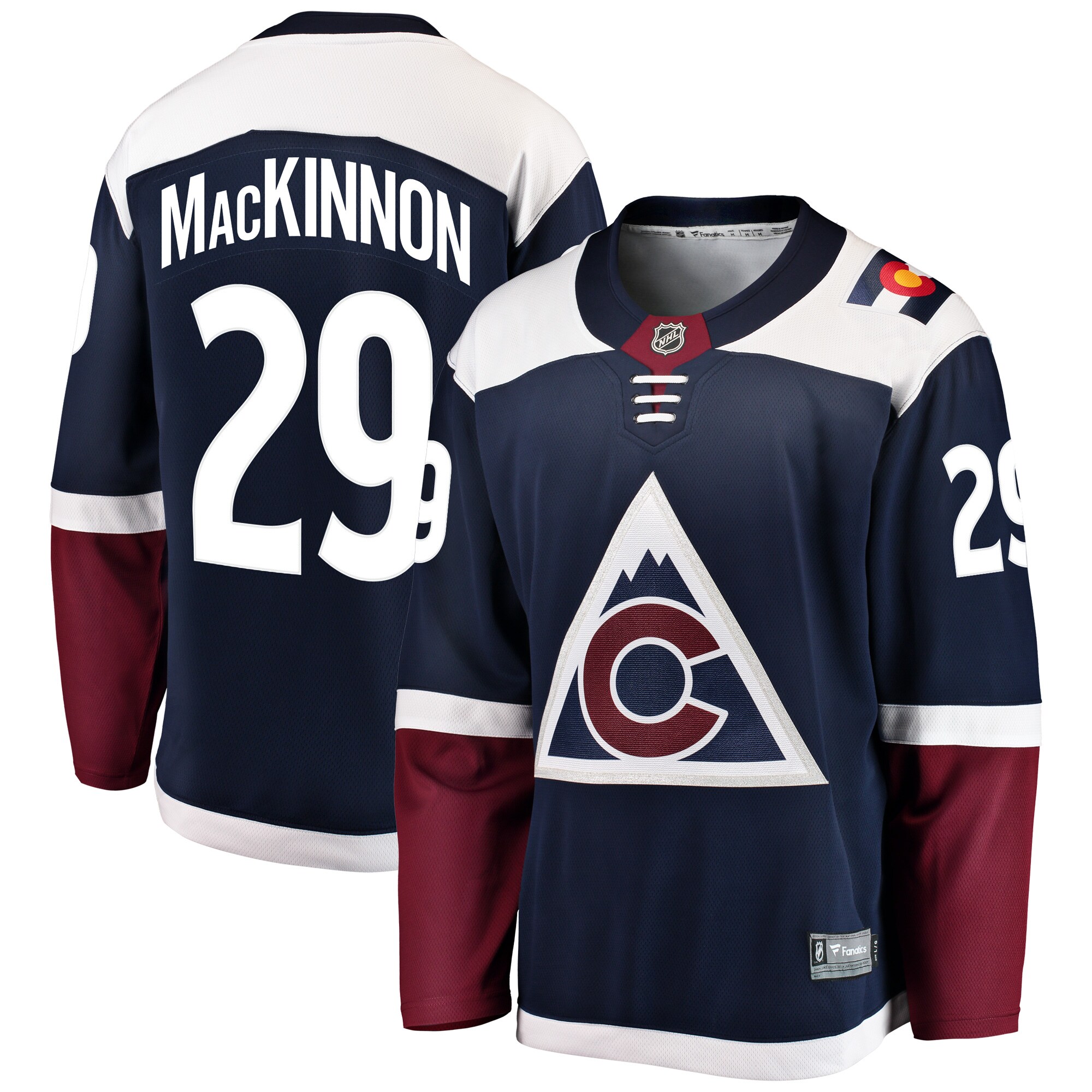 Men's Colorado Avalanche Nathan MacKinnon Navy Alternate Breakaway Player Hockey Jersey - JS292 