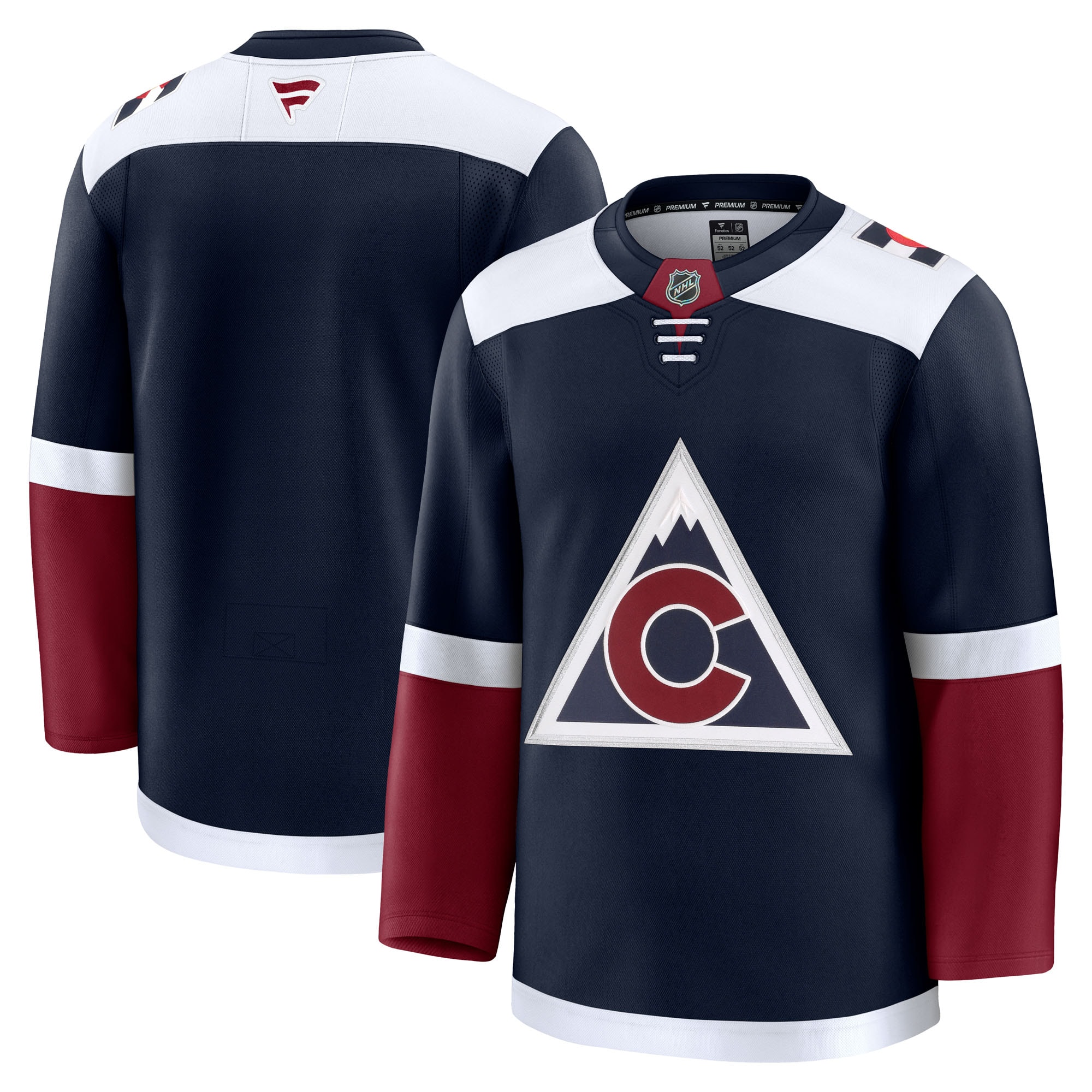 Men's Colorado Avalanche Navy Alternate Premium Hockey Jersey - JS394 