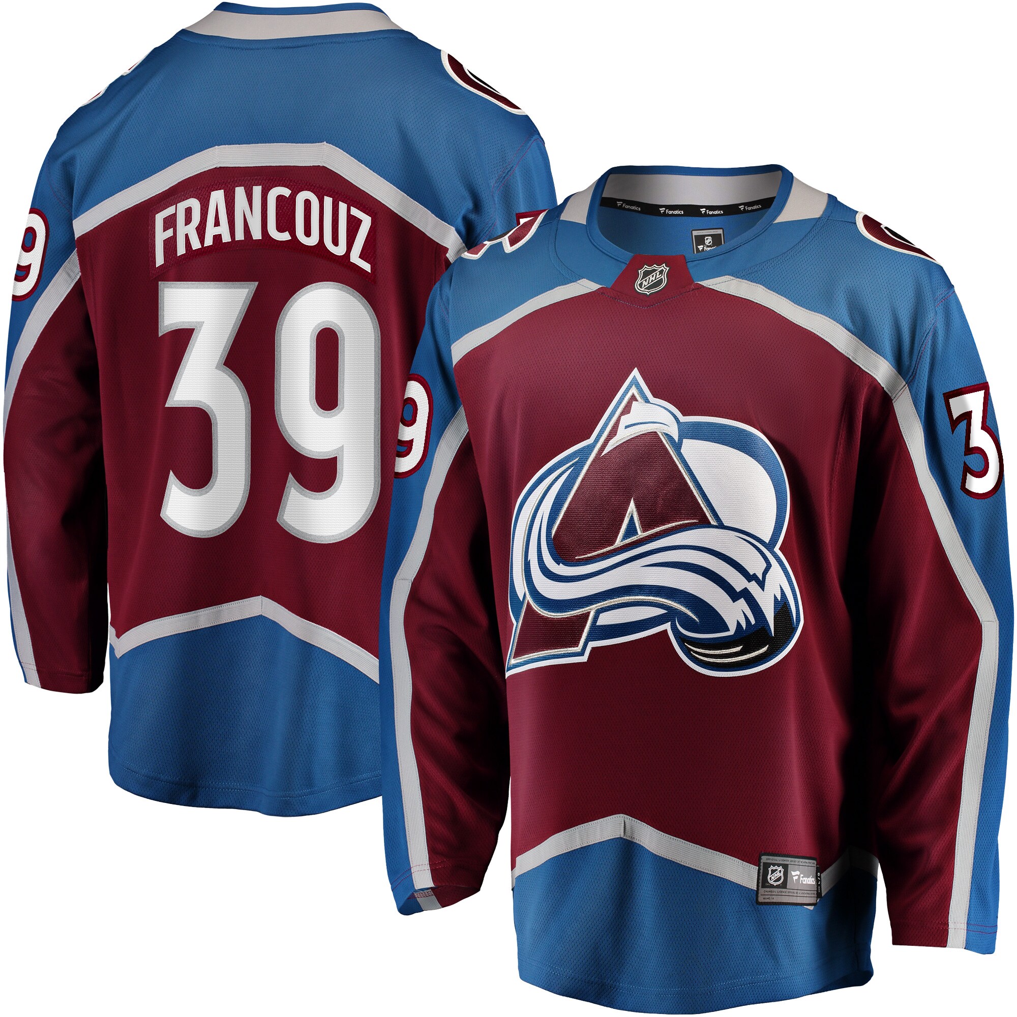 Men's Colorado Avalanche Pavel Francouz Burgundy Breakaway Player Hockey Jersey - JS191 
