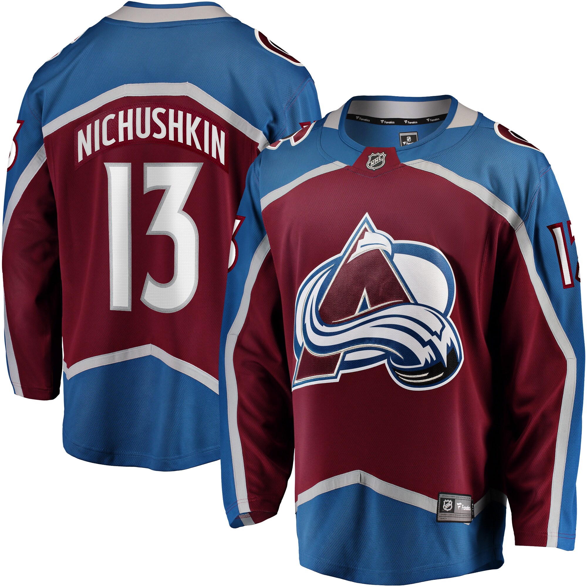 Men's Colorado Avalanche Valeri Nichushkin Burgundy Breakaway Player Hockey Jersey - JS963 