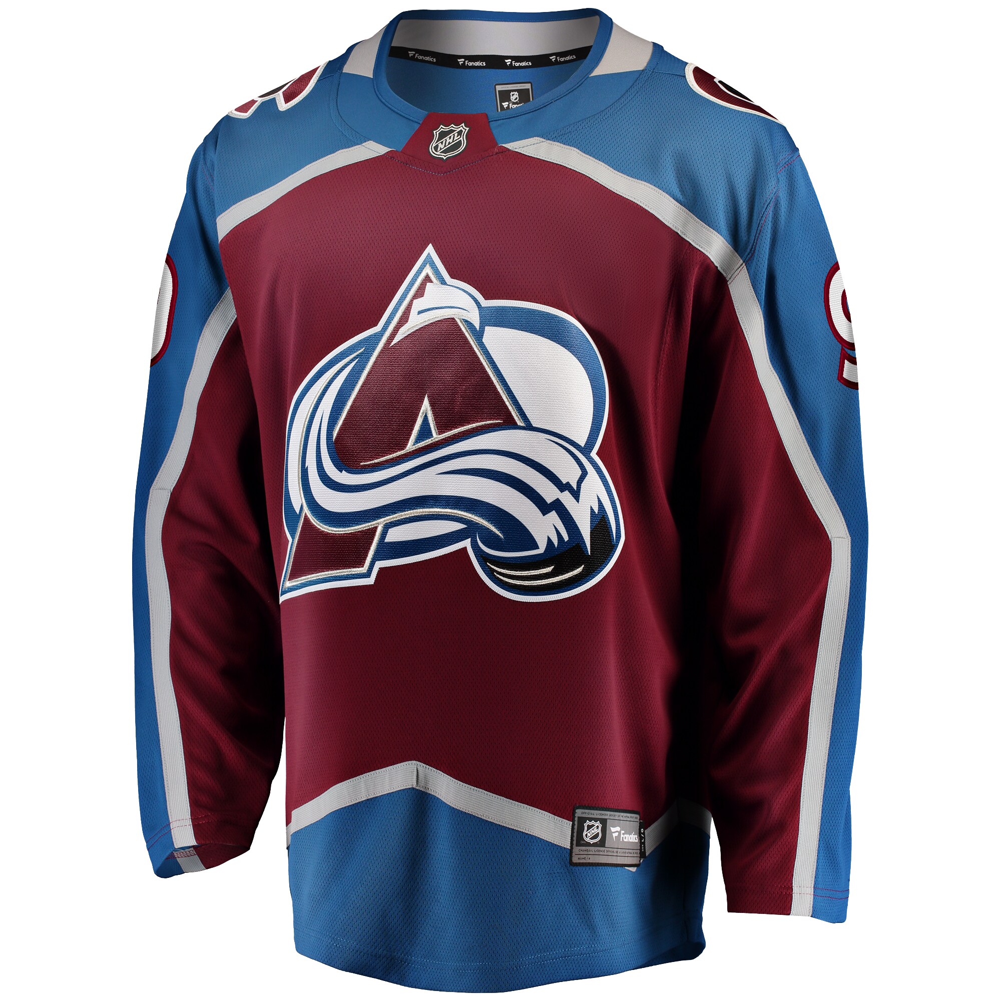 Alternative view of Men's Colorado Avalanche Zach Parise Maroon Home Premier Breakaway Player Hockey Jersey - JS294 