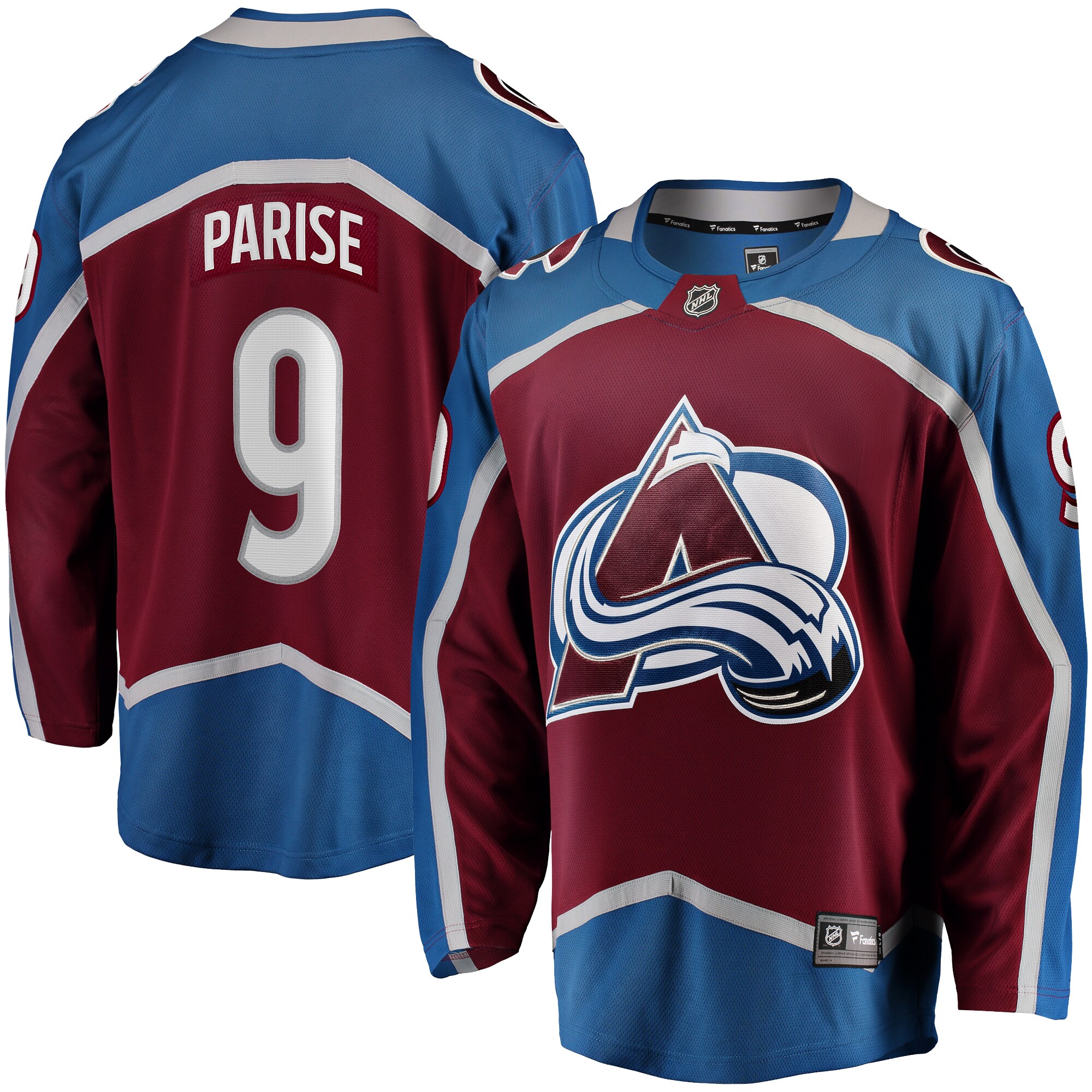 Men's Colorado Avalanche Zach Parise Maroon Home Premier Breakaway Player Hockey Jersey - JS294 