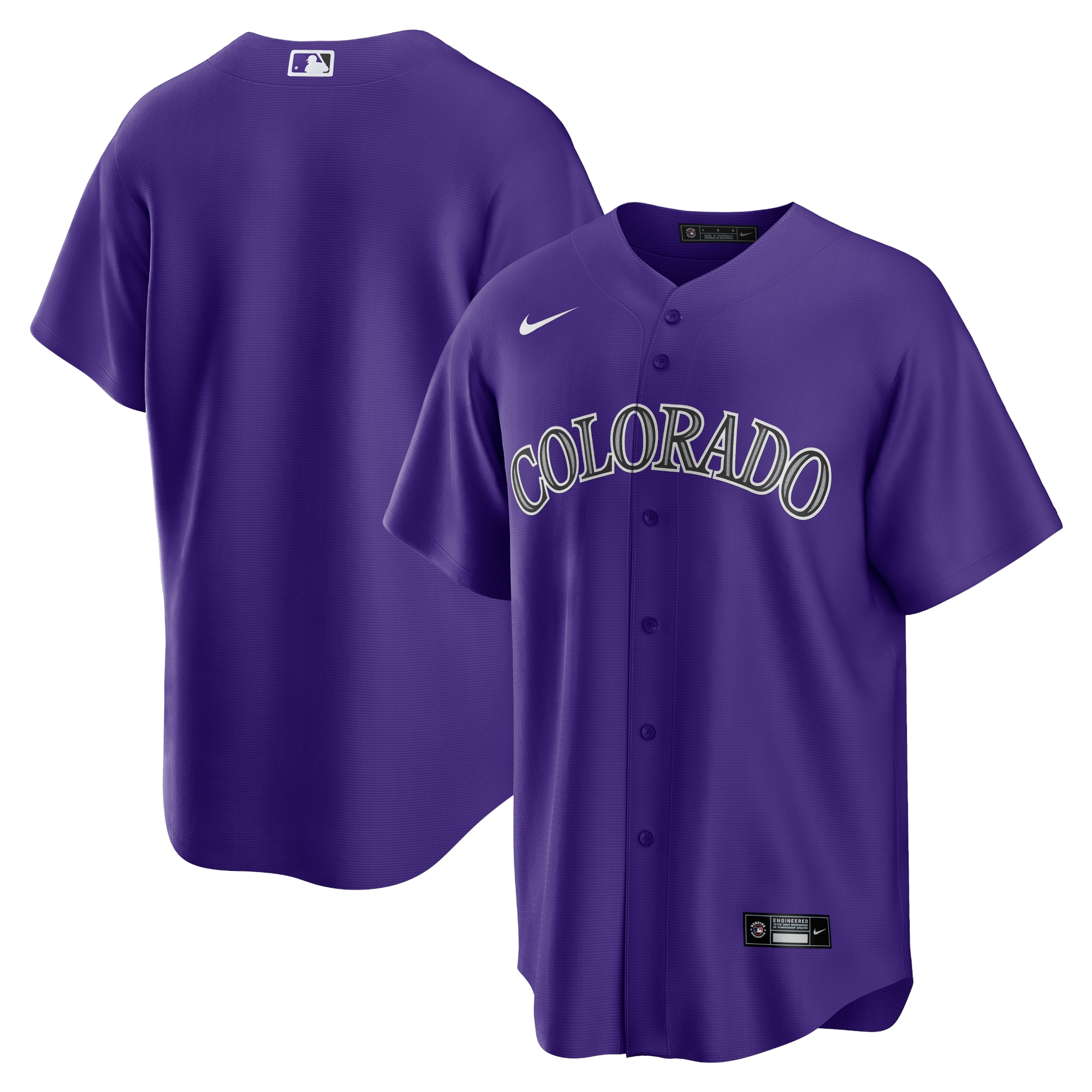 Men's Colorado Rockies Purple Alternate Team Baseball Jersey