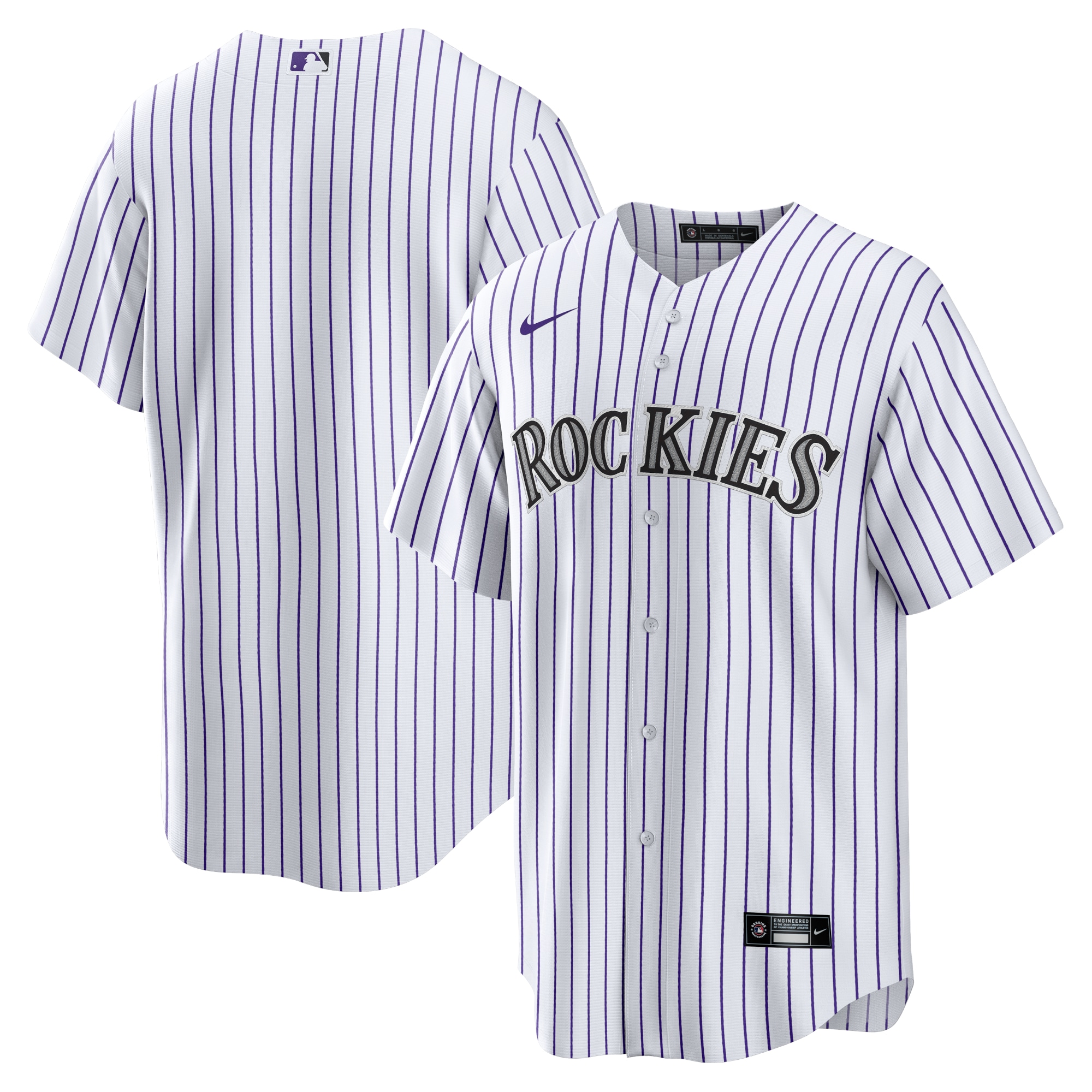 Men's Colorado Rockies White Home Team Baseball Jersey