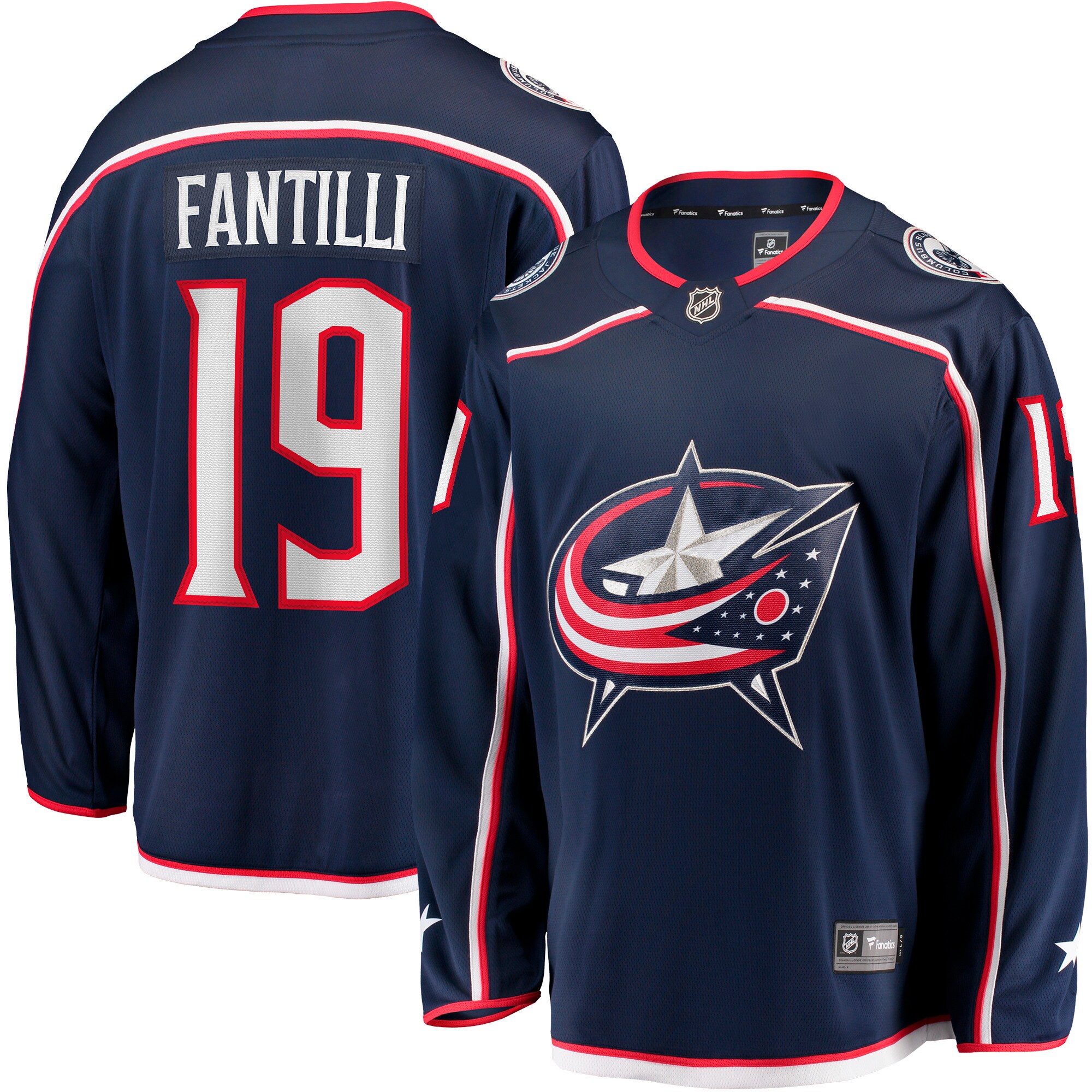 Men's Columbus Blue Jackets Adam Fantilli Navy Home Premier Breakaway Player Hockey Jersey - JS453 