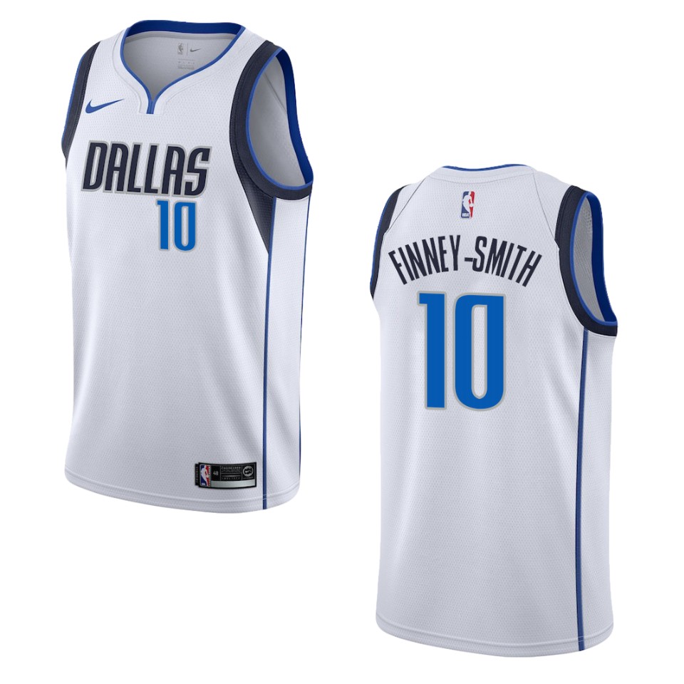 Men's Dallas Mavericks #10 Dorian Finney-smith Association Swingman Basketball Jersey - White