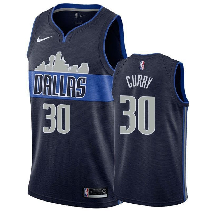 Men's Dallas Mavericks Seth Curry 30 Statet Basketball Jersey - JS609 