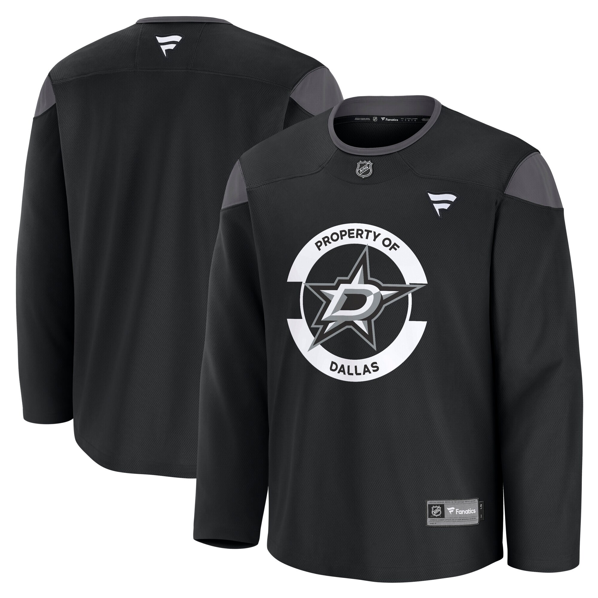 Men's Dallas Stars Black Home Practice Hockey Jersey - JS169 