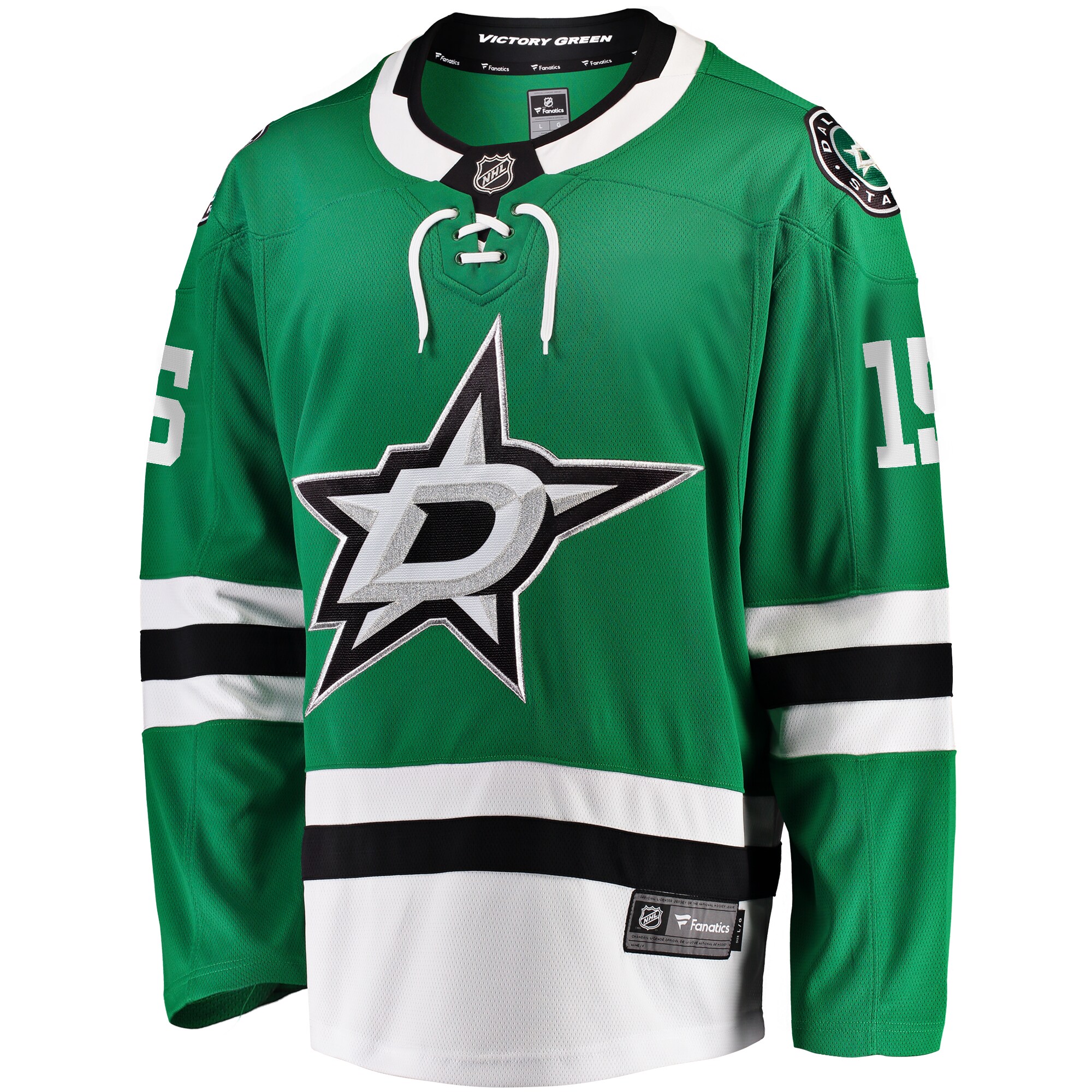 Alternative view of Men's Dallas Stars Craig Smith Kelly Green Home Breakaway Hockey Jersey - JS287 