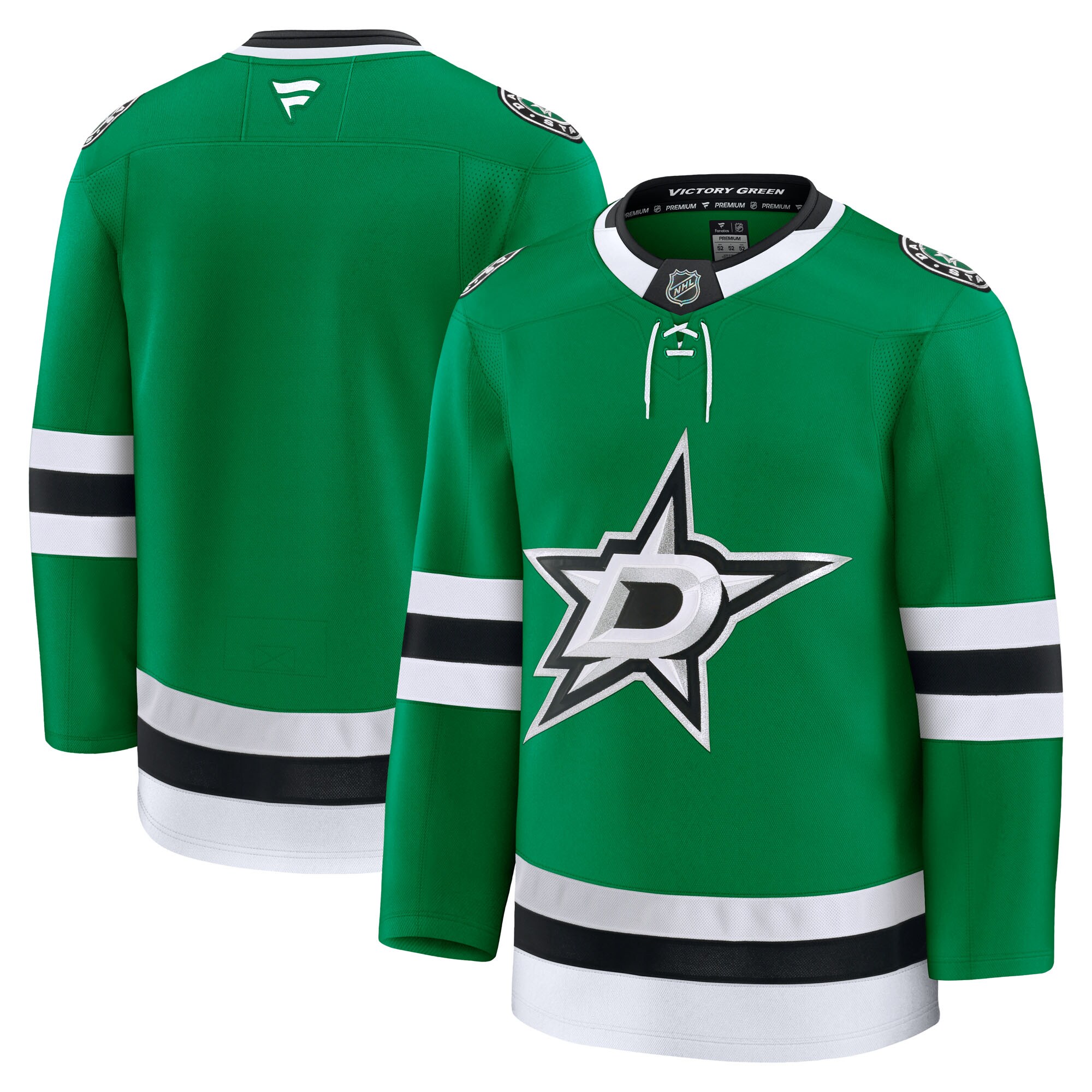 Men's Dallas Stars Kelly Green Home Premium Hockey Jersey - JS246 