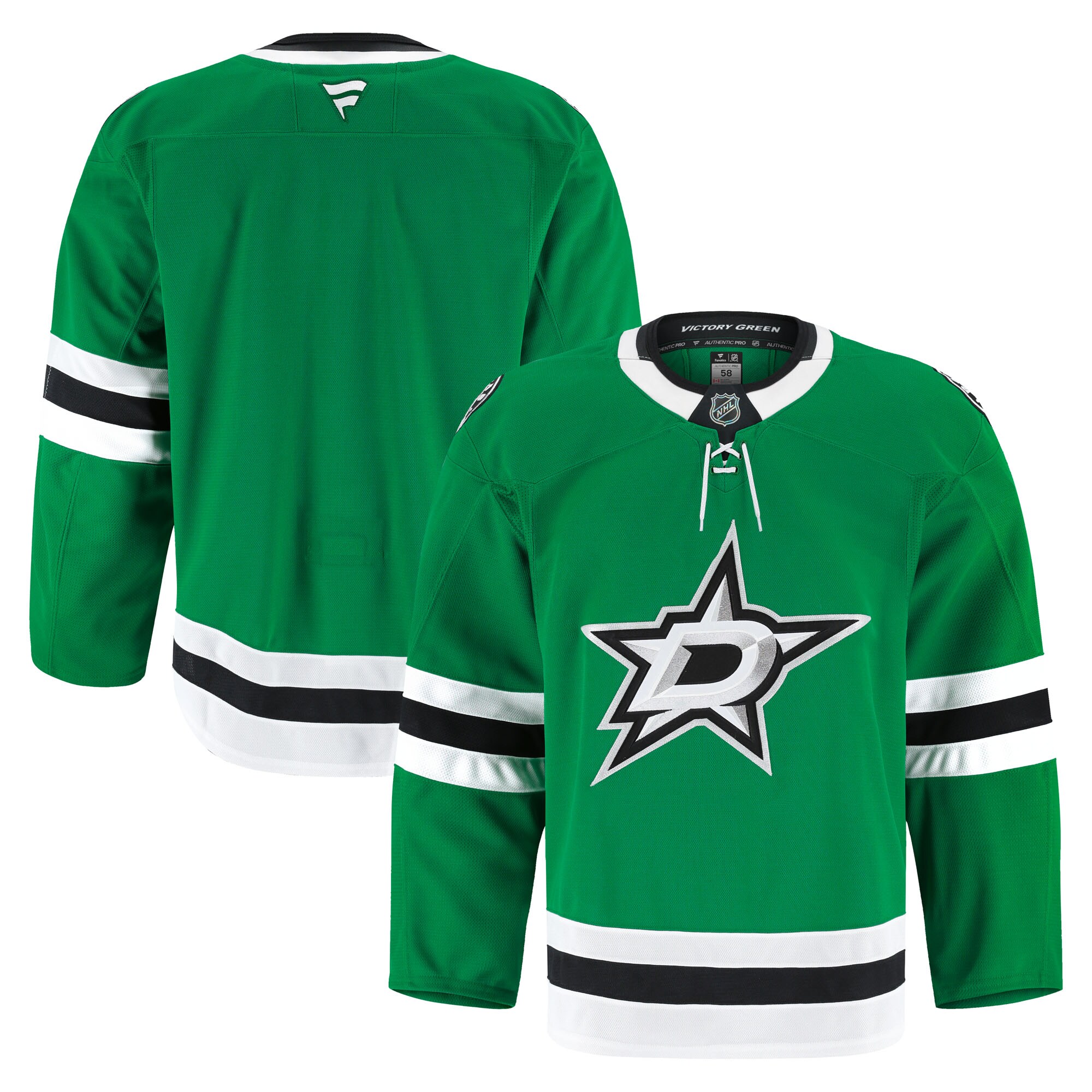 Men's Dallas Stars Kelly Green Home Pro Hockey Jersey - JS912 