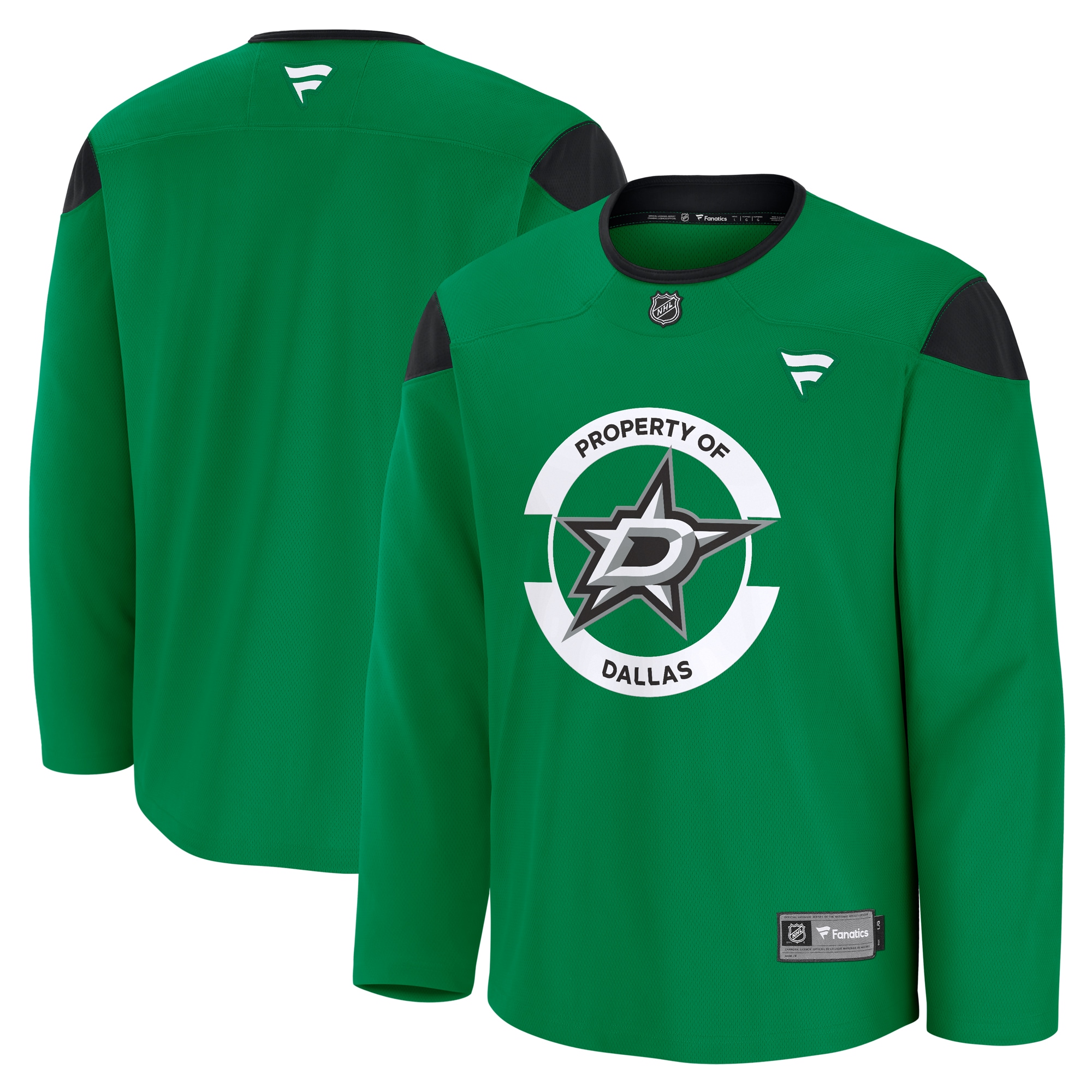 Men's Dallas Stars Kelly Green Team Practice Hockey Jersey - JS399 