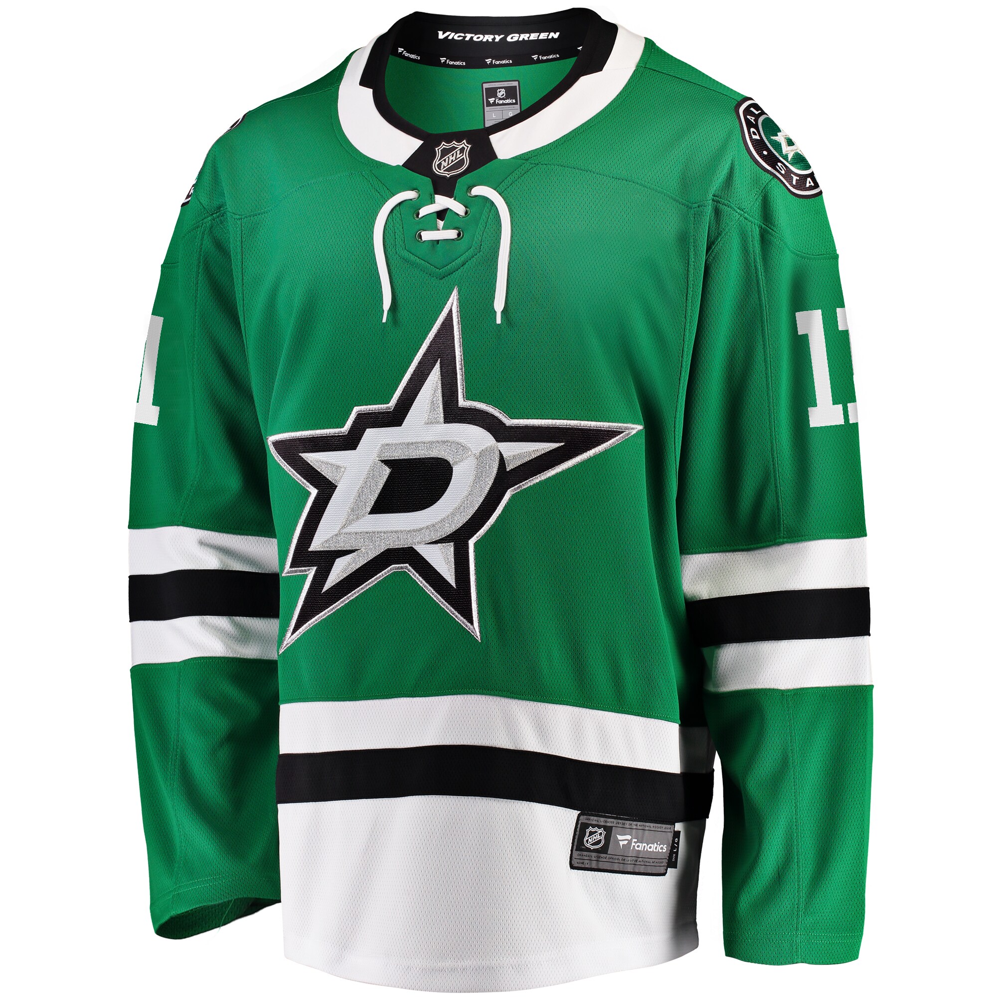 Alternative view of Men's Dallas Stars Logan Stankoven Kelly Green Premier Breakaway Player Hockey Jersey - JS304 