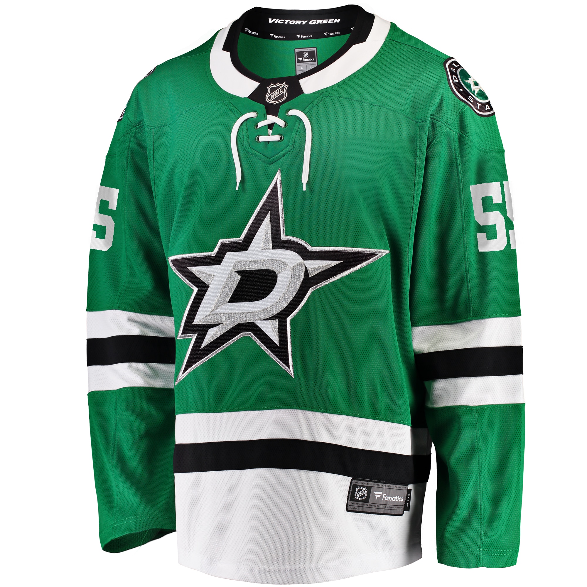 Alternative view of Men's Dallas Stars Thomas Harley Kelly Green Home Premier Breakaway Player Hockey Jersey - JS287 